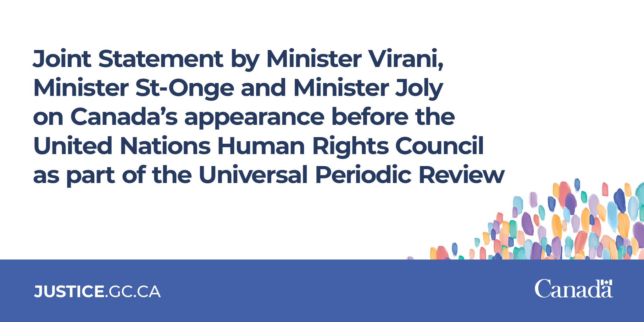 Joint Statement by Minister Virani, Minister StOnge and Minister Joly